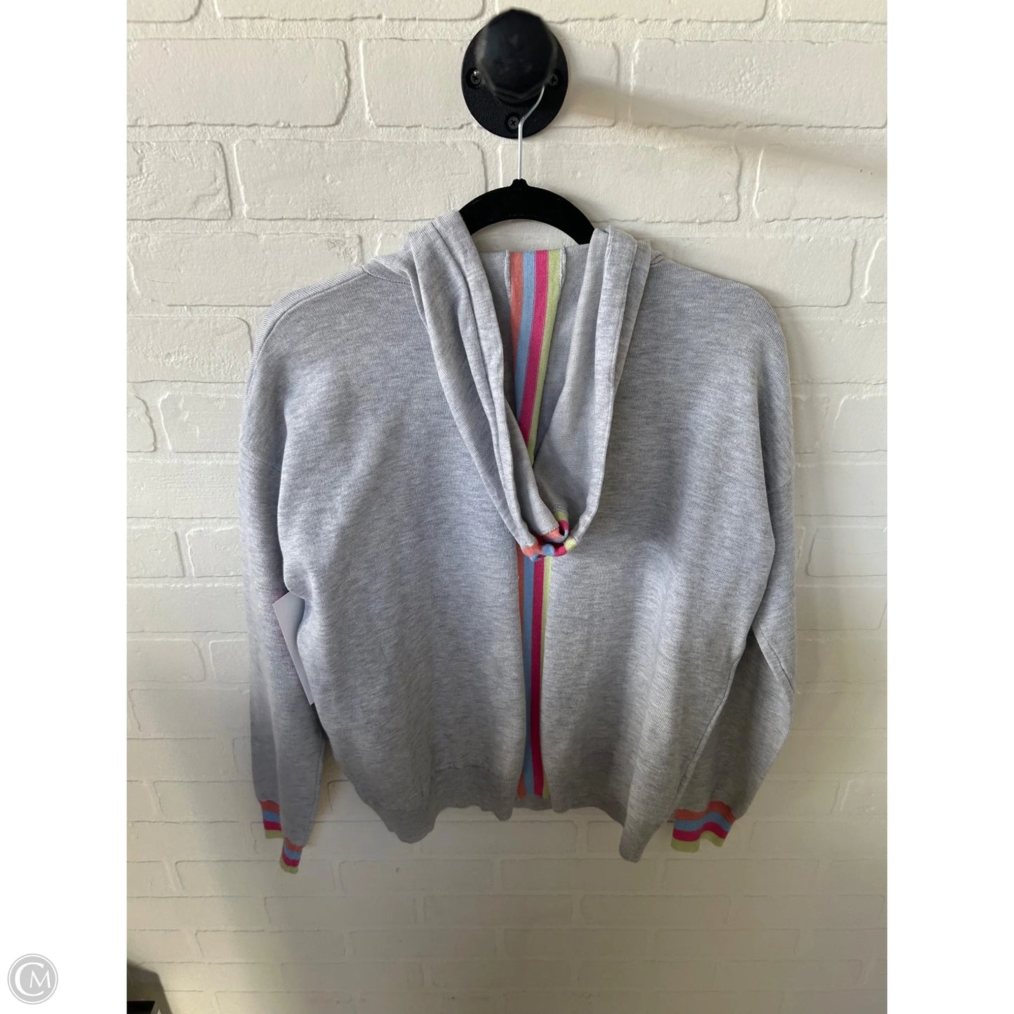 Sweatshirt Hoodie By Fate In Grey, Size: M