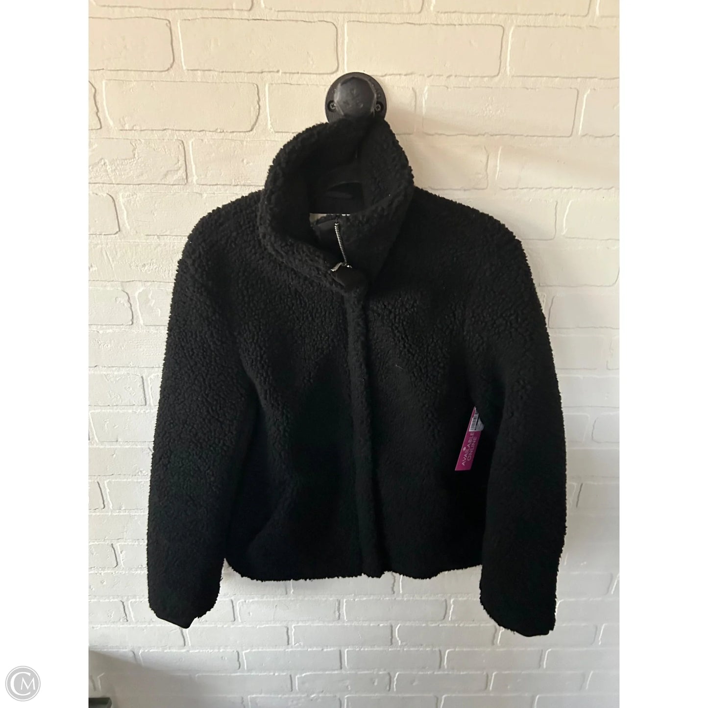 Jacket Fleece By H&m In Black, Size: Xs