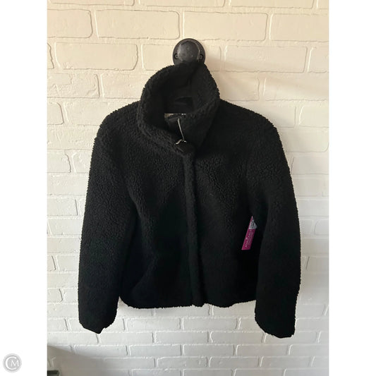 Jacket Fleece By H&m In Black, Size: Xs