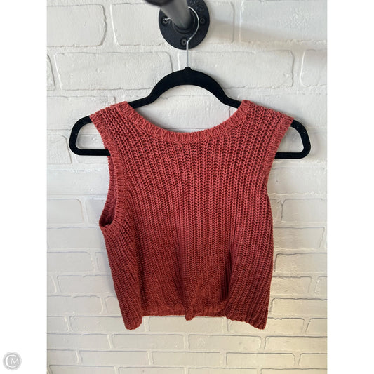 Vest Sweater By Old Navy In Orange, Size: S
