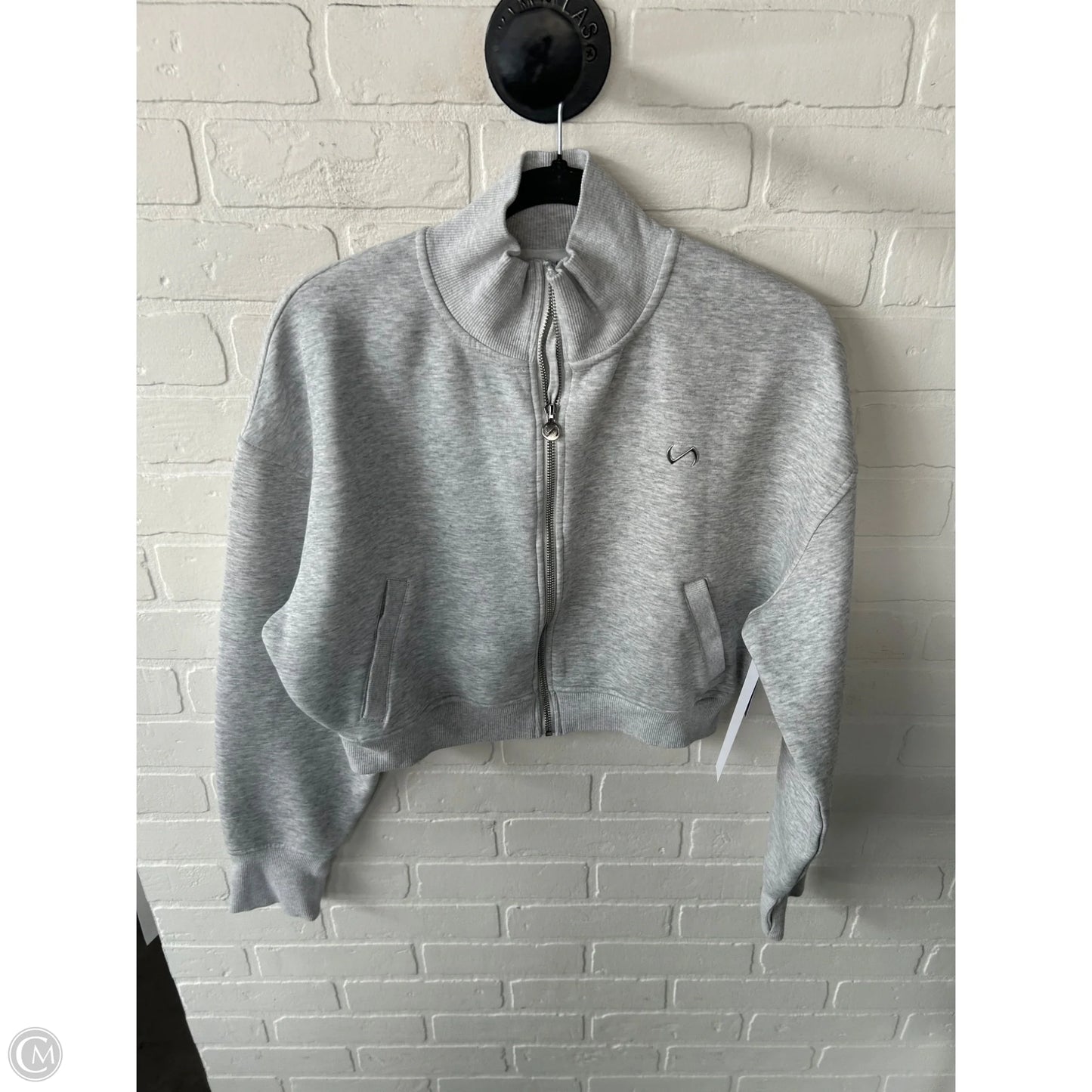 Athletic Jacket By Take Life Further In Grey, Size: L