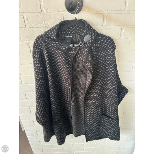 Poncho By Steve Madden In Black & Grey, Size: Osfm