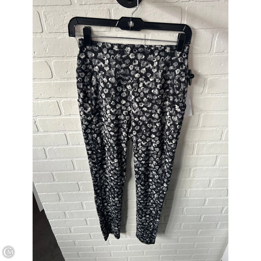 Athletic Leggings By Talbots In Black & Grey, Size: 4