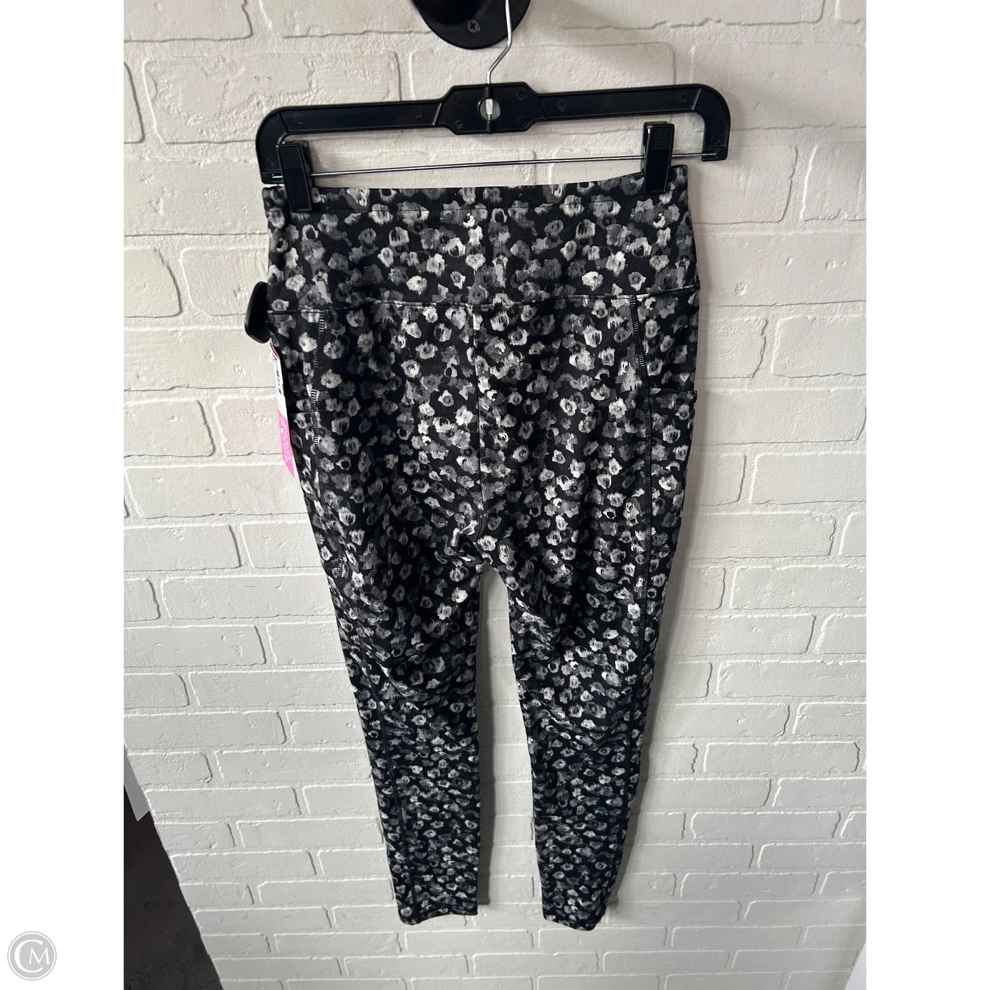 Athletic Leggings By Talbots In Black & Grey, Size: 4