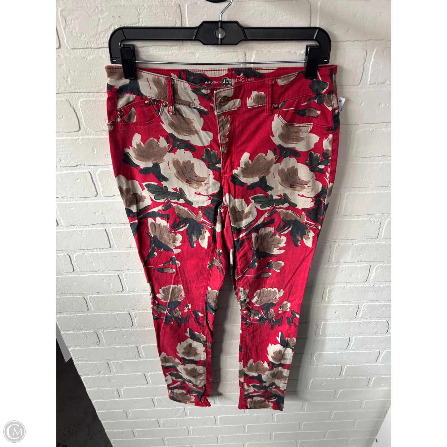 Pants Other By Chicos In Red & Tan, Size: 2