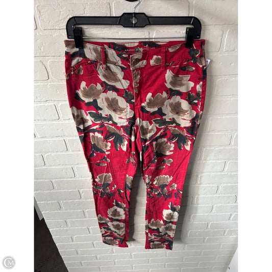 Pants Other By Chicos In Red & Tan, Size: 2