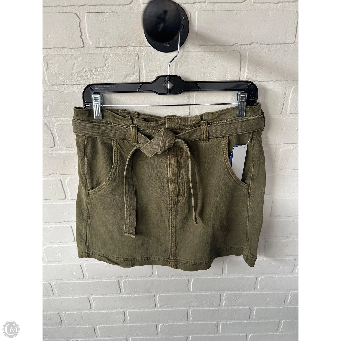 Skirt Mini & Short By American Eagle In Green Denim, Size: 8