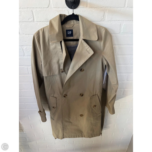 Coat Trench Coat By Gap In Tan, Size: M