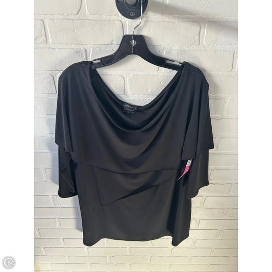 Top 3/4 Sleeve By Cmb In Black, Size: Xl