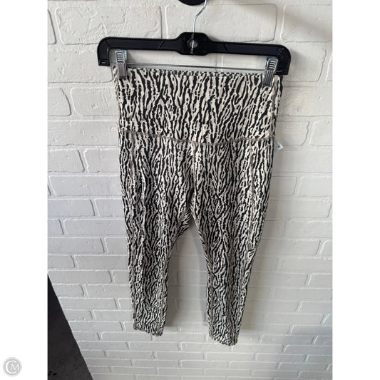 Athletic Leggings By Move Theology In Black & Cream, Size: 4