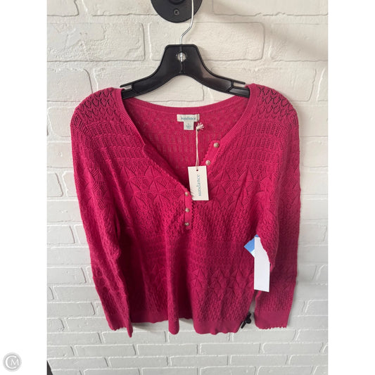Sweater By Sundance In Pink, Size: L