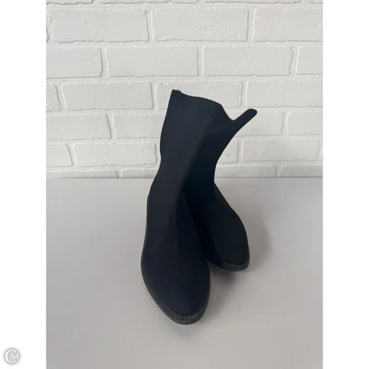 Boots Ankle Heels By Clothes Mentor In Black, Size: 7.5