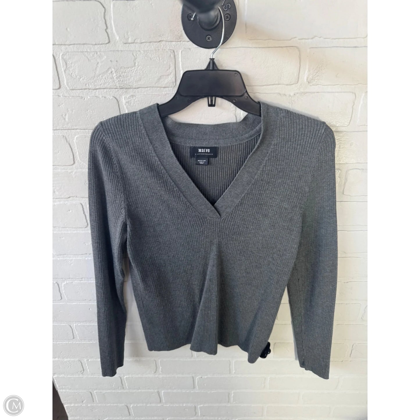 Sweater By Maeve In Grey, Size: M