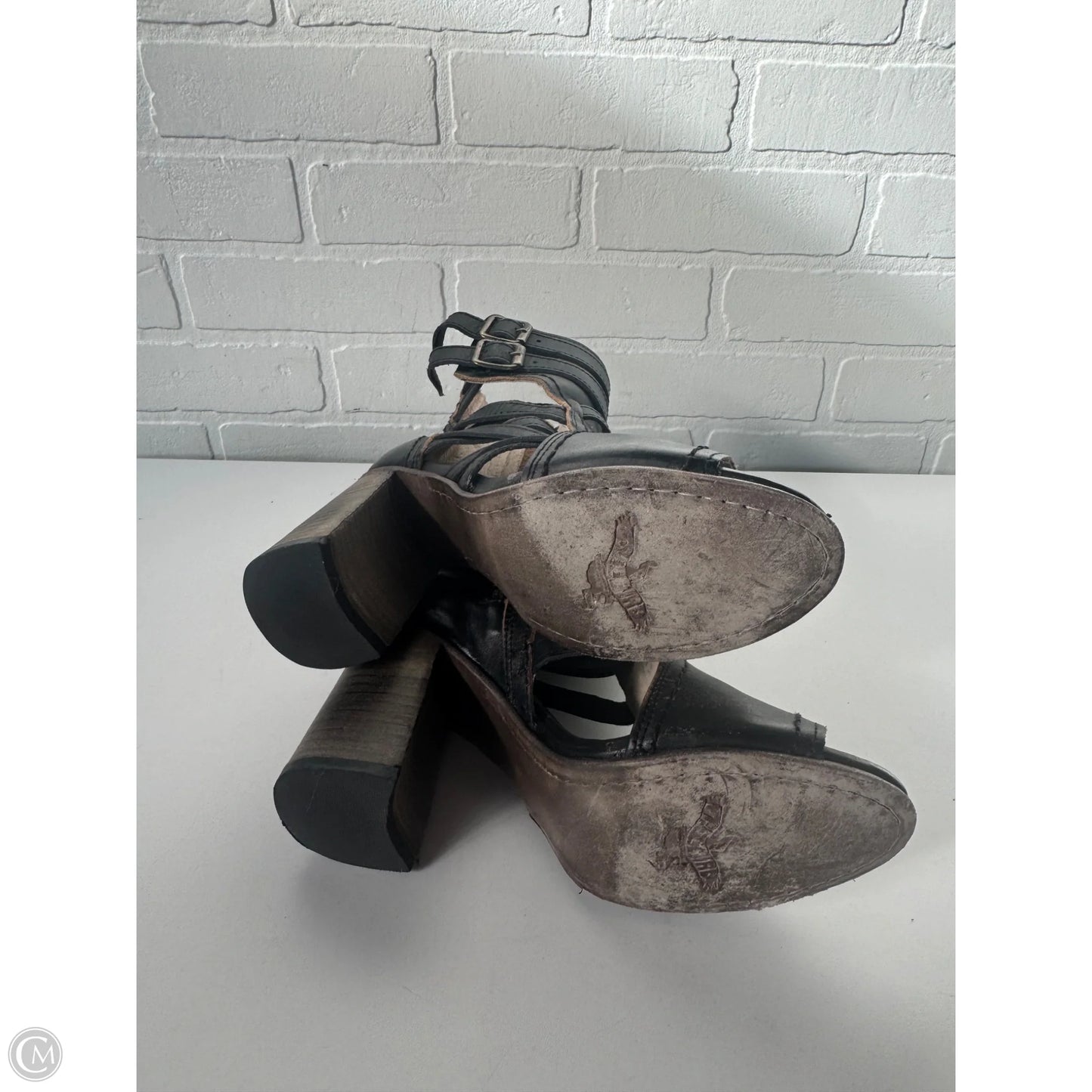 Boots Ankle Heels By Freebird In Black, Size: 8