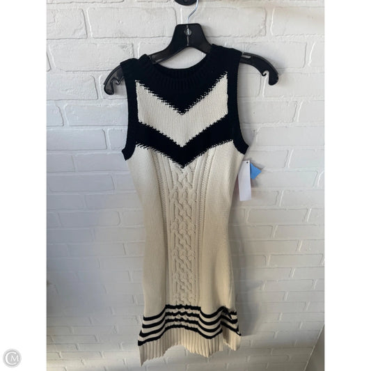 Dress Sweater By Cma In Black & Cream, Size: Xs