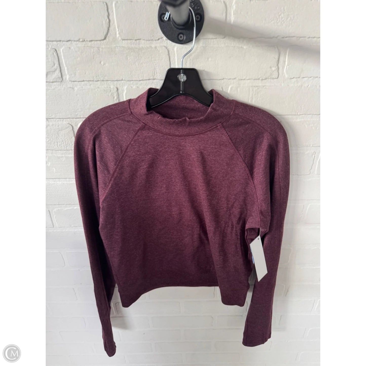 Athletic Top Long Sleeve Crewneck By Old Navy In Purple, Size: M