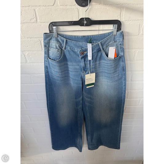 Jeans Wide Leg By Halara In Blue Denim, Size: 8