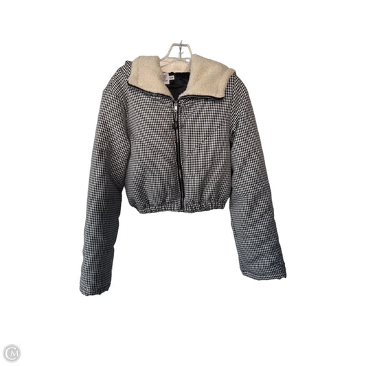 Jacket Puffer & Quilted By Princess Polly In Black & White, Size: S