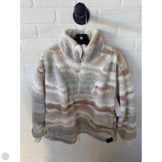 Jacket Fleece By Cmc In Cream & Tan, Size: M