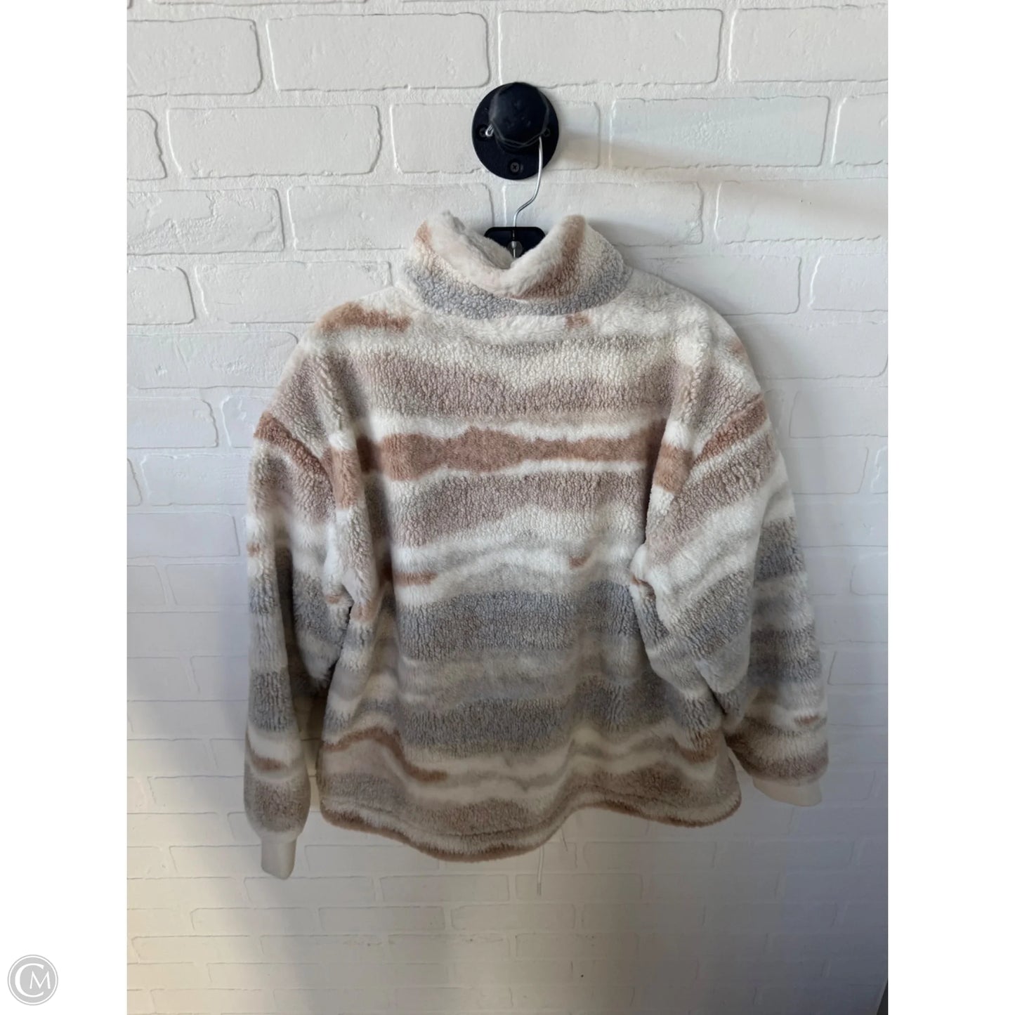 Jacket Fleece By Cmc In Cream & Tan, Size: M