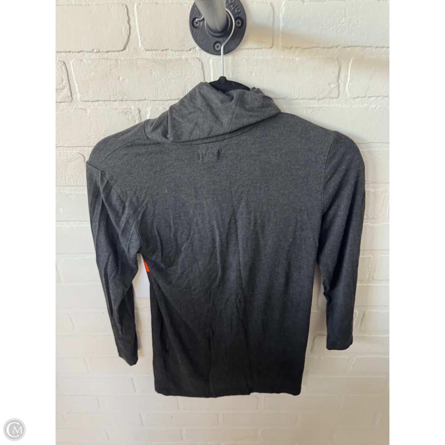 Top 3/4 Sleeve Basic By L Agence In Grey, Size: Xs