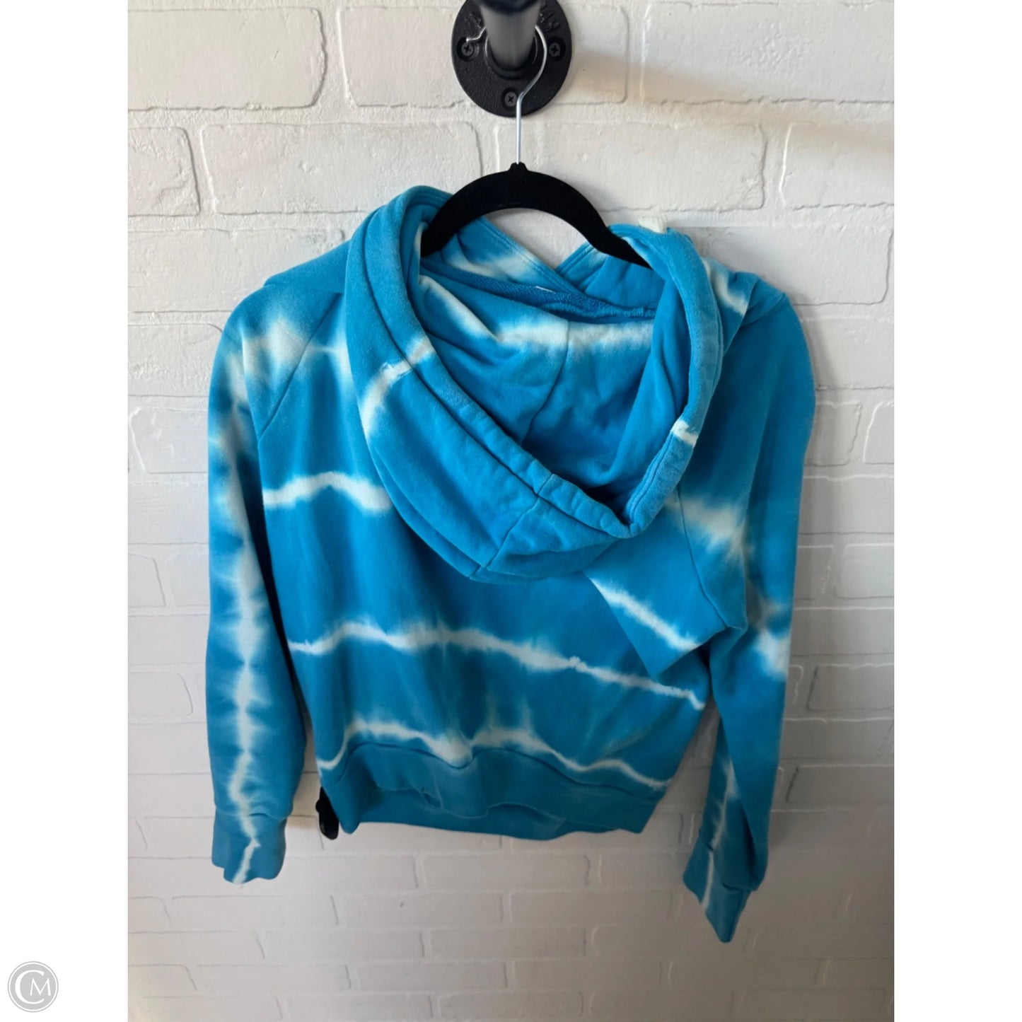 Sweatshirt Hoodie By Cmb In Blue & White, Size: S