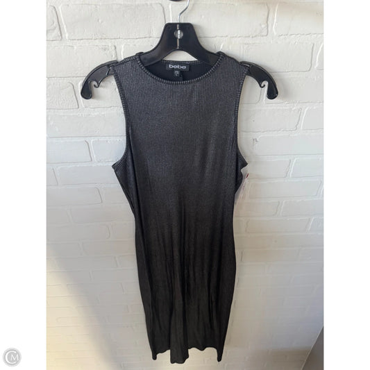 Dress Casual Midi By Bebe In Black, Size: L