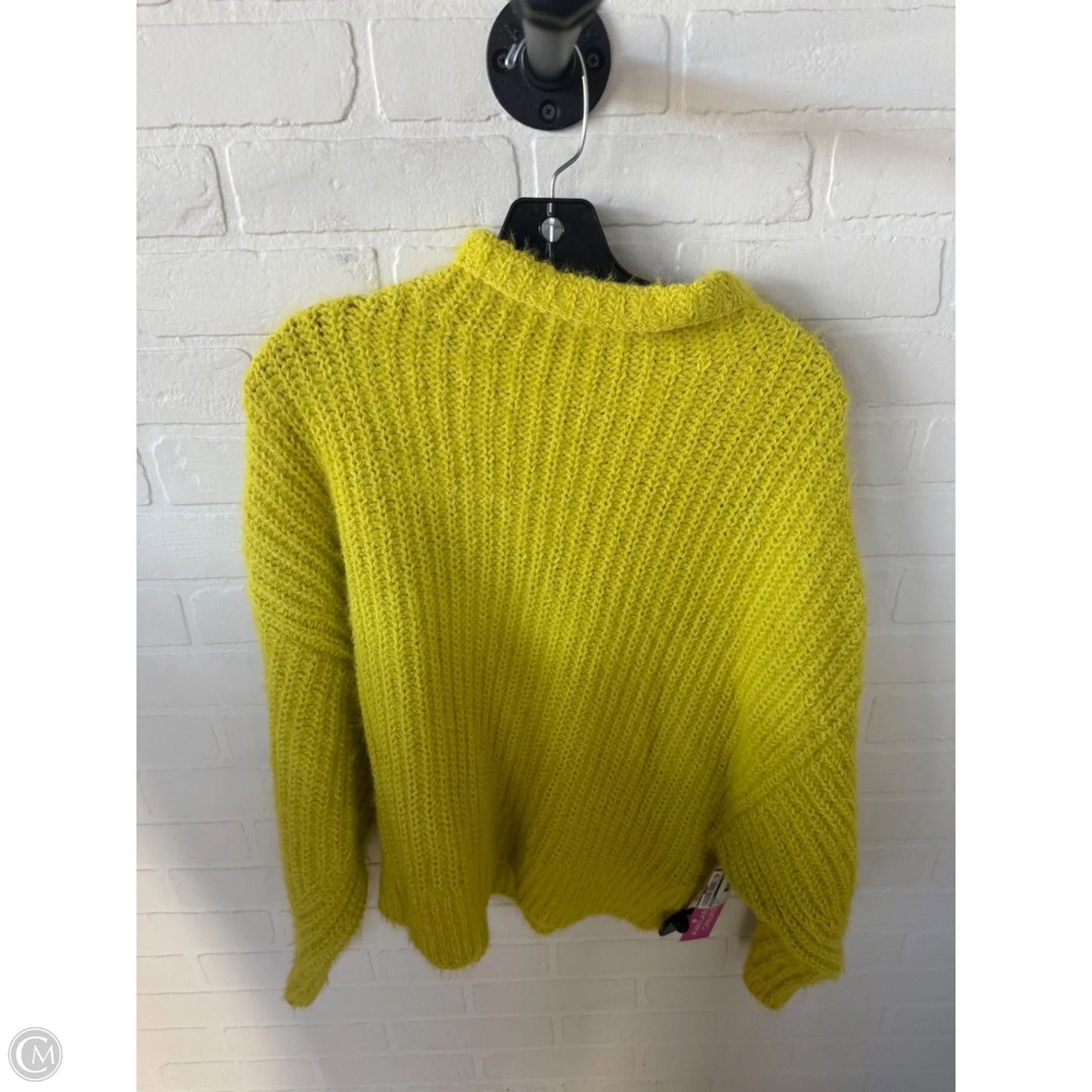 Sweater By Express In Yellow, Size: L