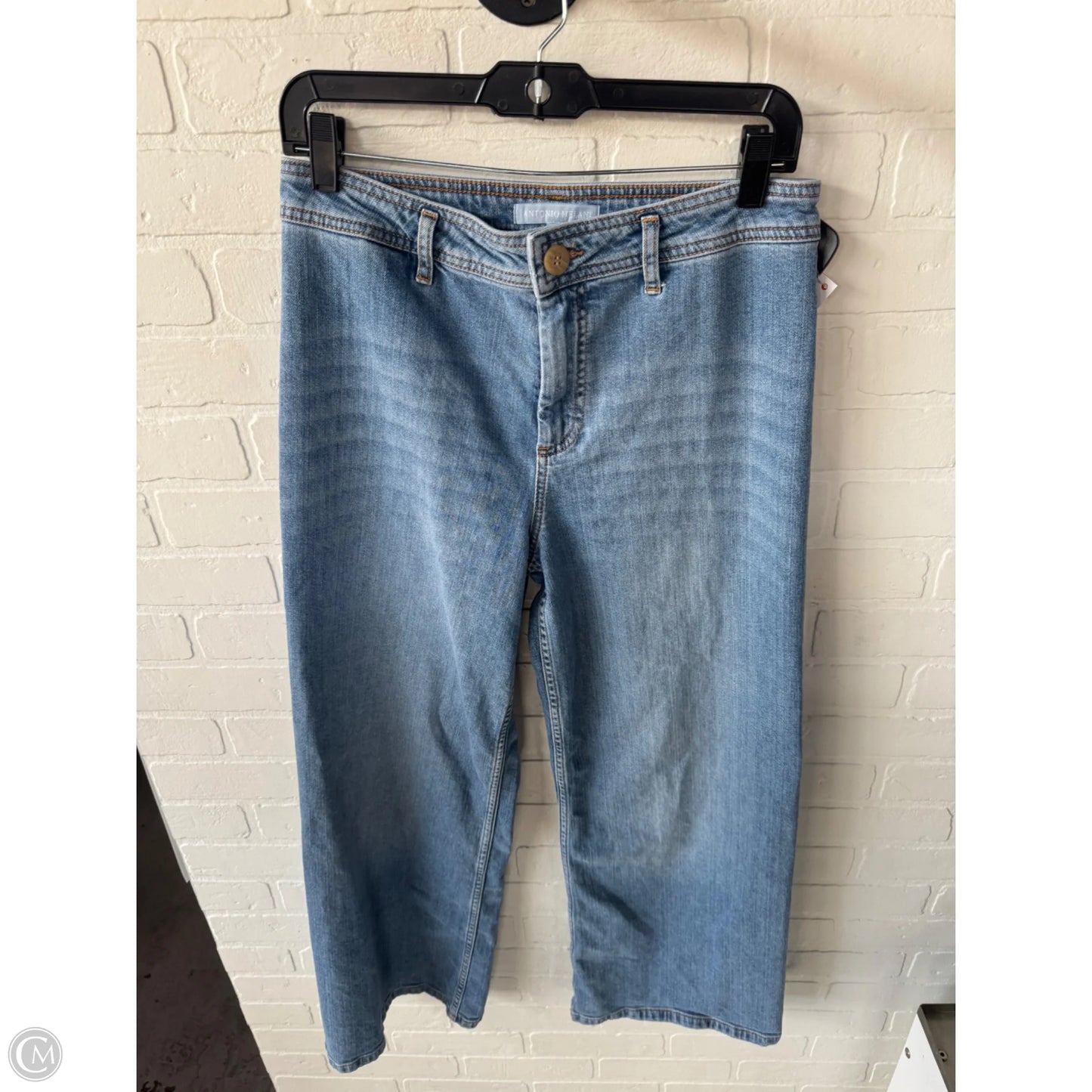 Jeans Wide Leg By Antonio Melani In Blue Denim, Size: 6