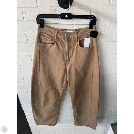 Jeans Straight By Mother In Tan, Size: 6