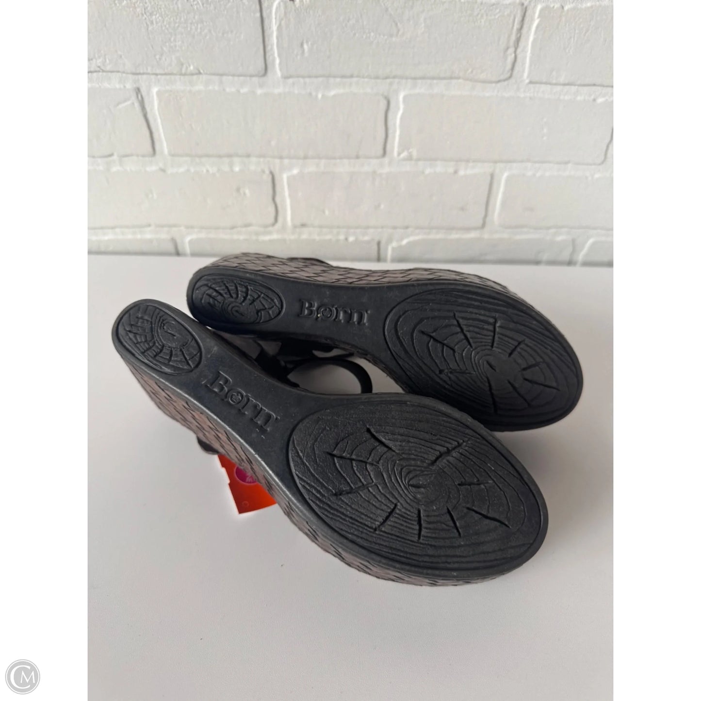 Sandals Heels Wedge By Born In Brown, Size: 8