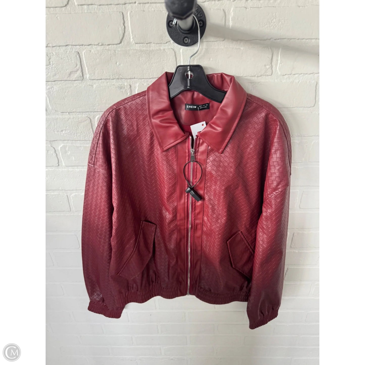 Jacket Moto By Shein In Red, Size: M