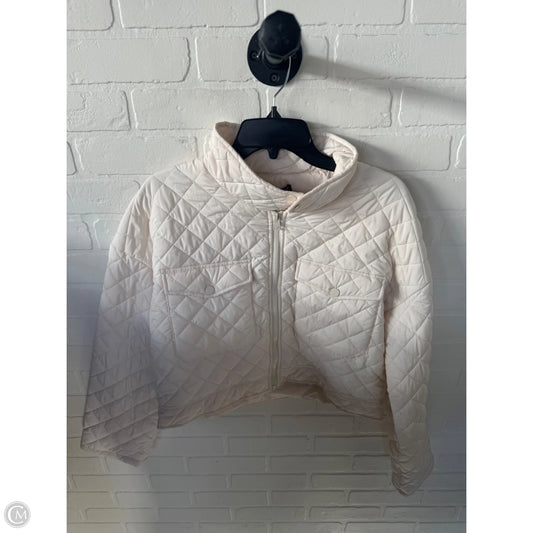 Jacket Puffer & Quilted By Shein In Cream, Size: S