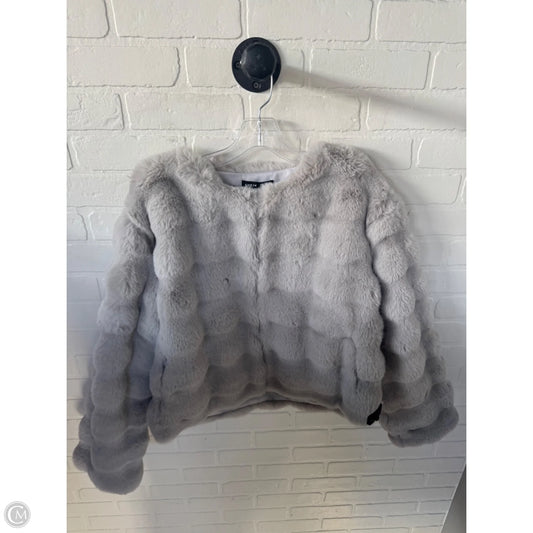 Coat Faux Fur & Sherpa By Shein In Grey, Size: S