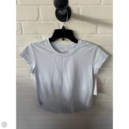 Athletic Top Short Sleeve By Calia In Blue, Size: Xs