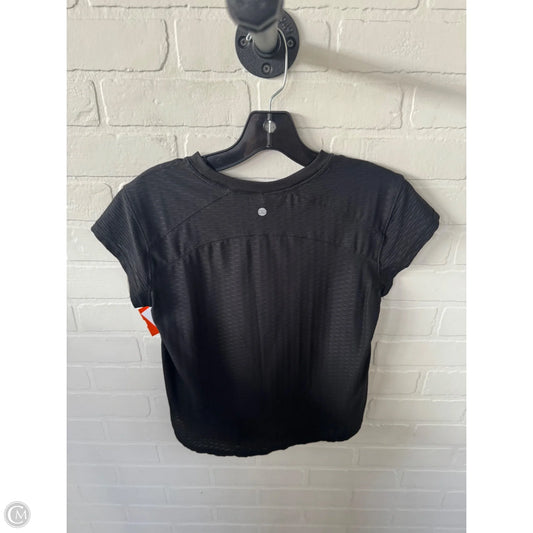 Athletic Top Short Sleeve By Calia In Black, Size: Xs