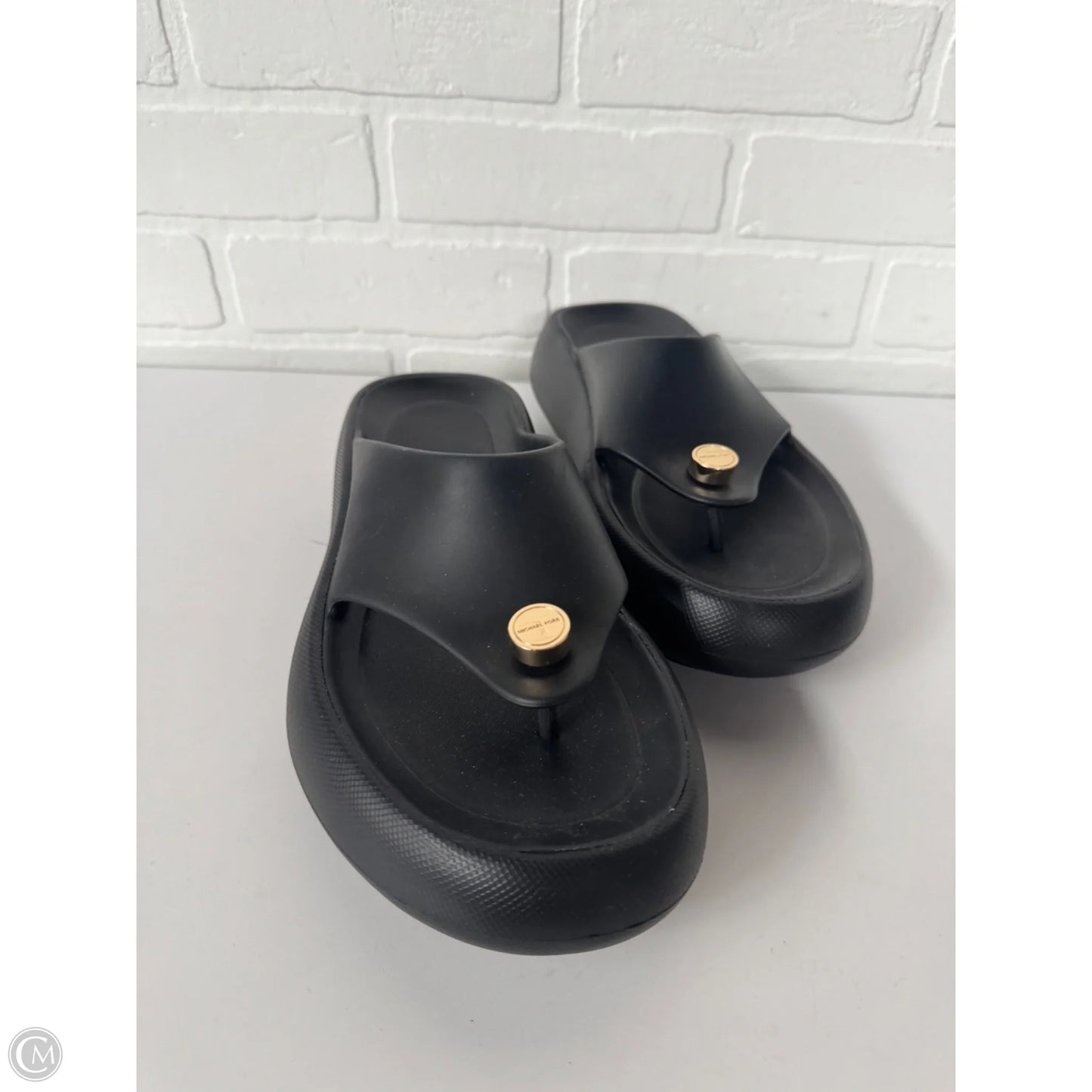 Sandals Designer By Michael Kors In Black, Size: 8