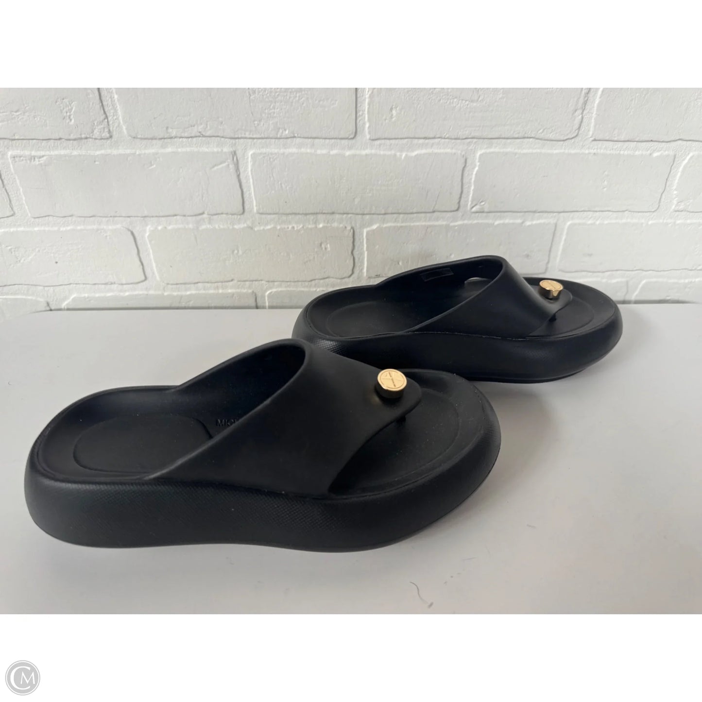 Sandals Designer By Michael Kors In Black, Size: 8