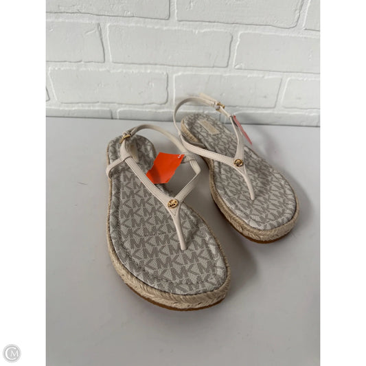 Sandals Designer By Michael Kors In Cream, Size: 8