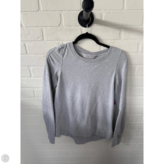 Athletic Sweatshirt Crewneck By Lululemon In Grey, Size: S