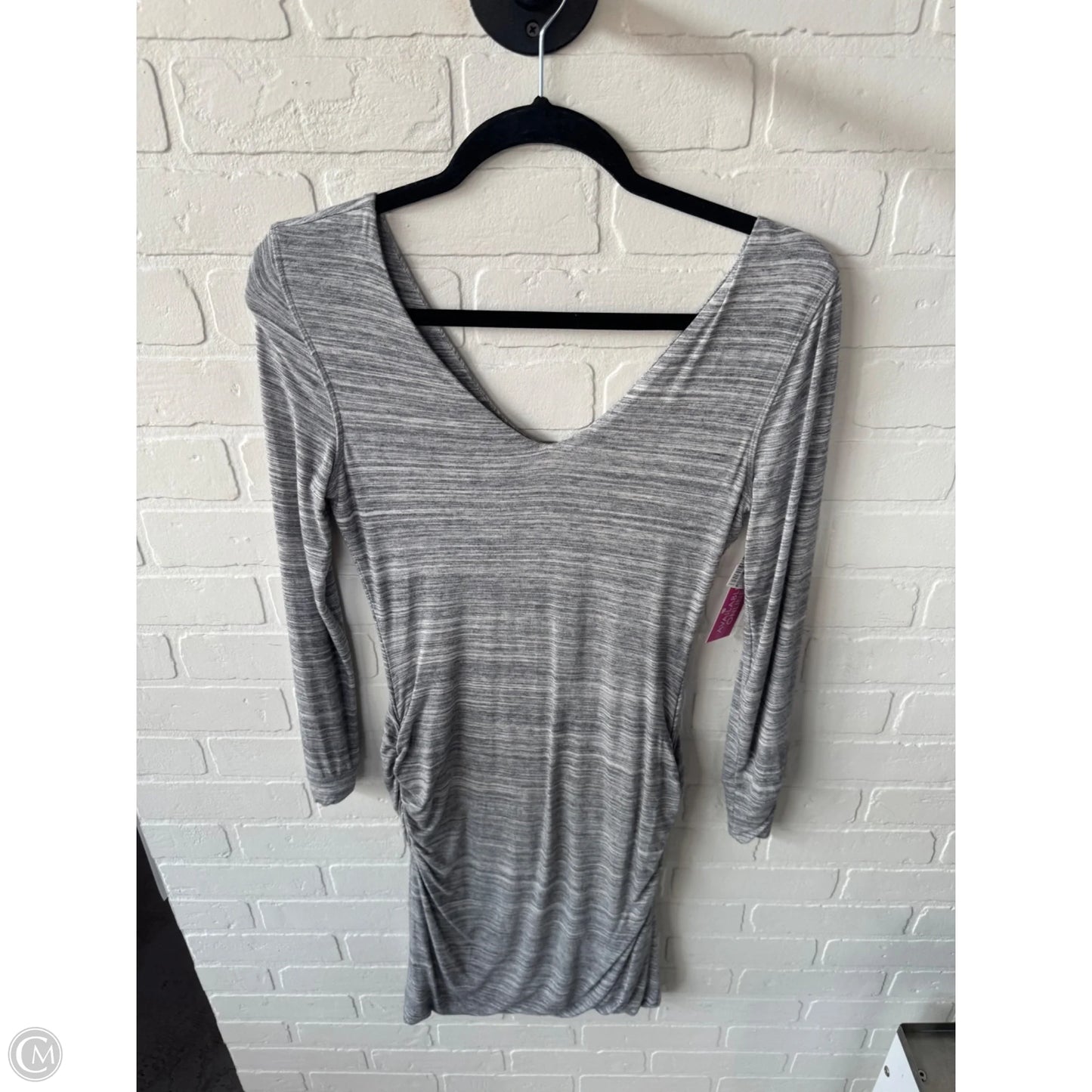 Dress Casual Midi By Banana Republic In Grey, Size: Xs