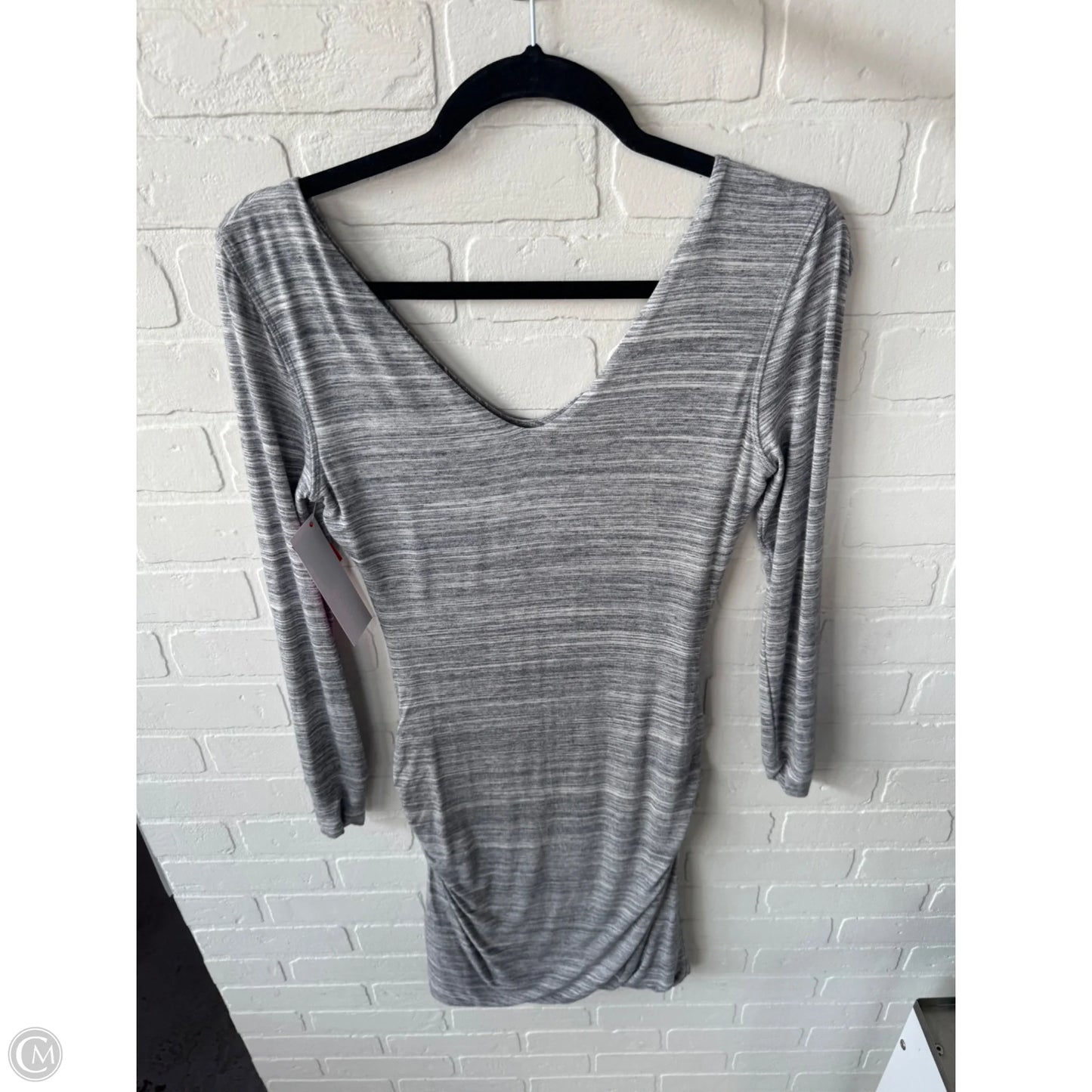 Dress Casual Midi By Banana Republic In Grey, Size: Xs