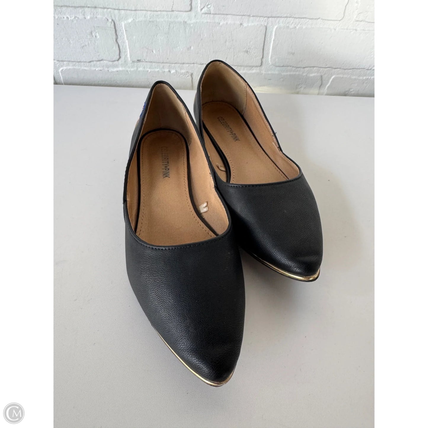 Shoes Flats By Celebrity Pink In Black, Size: 7