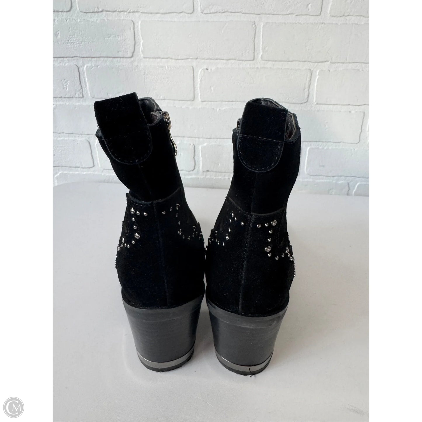 Boots Ankle Heels By Vince Camuto In Black, Size: 6