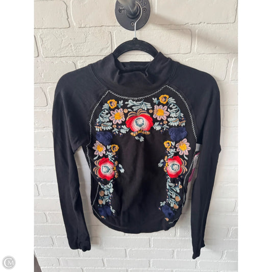 Top Long Sleeve By Free People In Black, Size: M