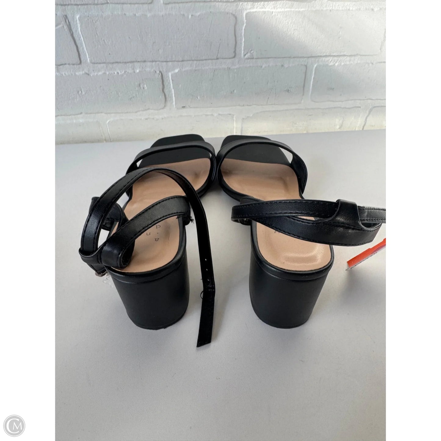 Sandals Heels Block By A New Day In Black, Size: 8.5