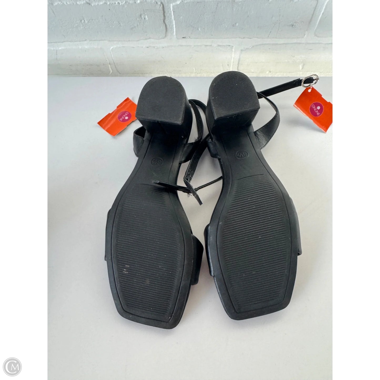 Sandals Heels Block By A New Day In Black, Size: 8.5