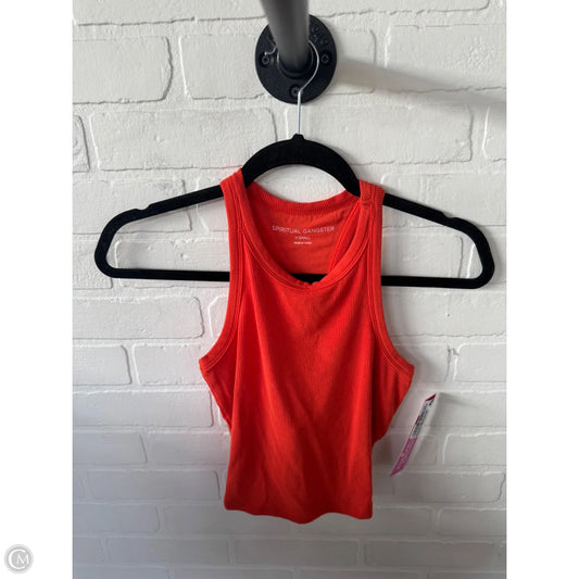Athletic Tank Top By Spiritual Gangster In Orange, Size: Xs