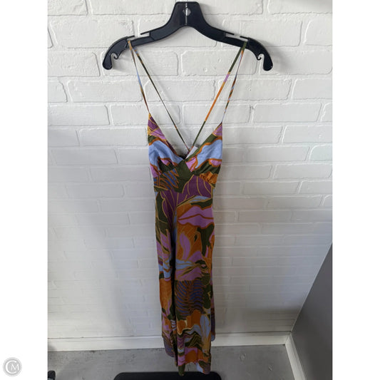 Dress Casual Maxi By Sugar Lips In Green & Orange, Size: Xs