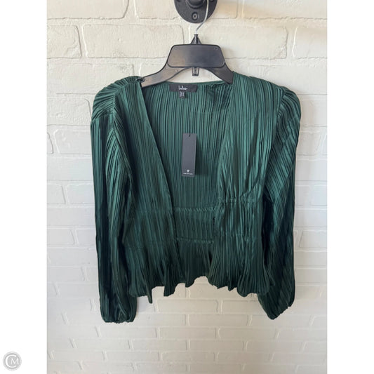 Top Long Sleeve By Lulus In Green, Size: Xs